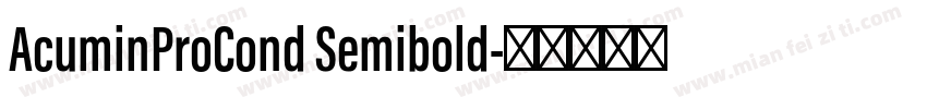 AcuminProCond Semibold字体转换